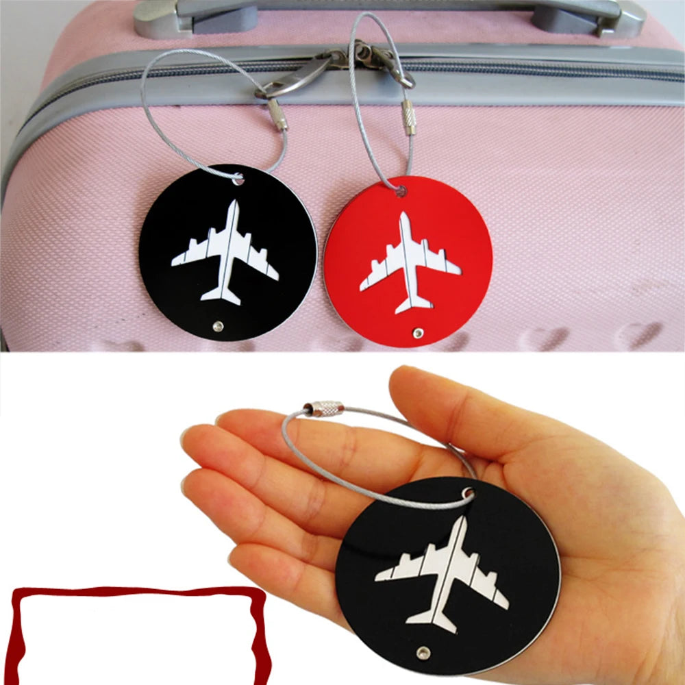 Luggage&Bags Travel Accessories 2024 Fashion Cute Novelty Rubber Funky Aluminium Label Straps Suitcase Luggage Tag Drop Shipping