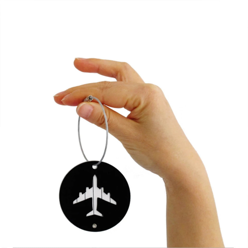 Luggage&Bags Travel Accessories 2024 Fashion Cute Novelty Rubber Funky Aluminium Label Straps Suitcase Luggage Tag Drop Shipping